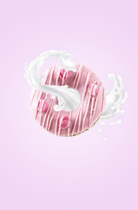 Slice Bakery, pink donut, Bahrain