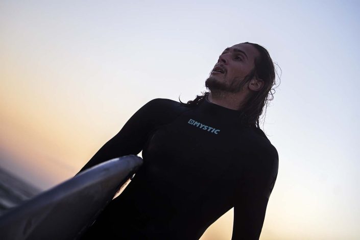 Surfing at Ovar, Portugal