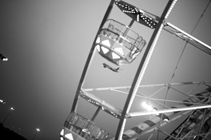 Ferris wheel at night, Bahrain F1 weekend
