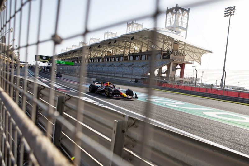 Formula 1 car on track, Bahrain test days