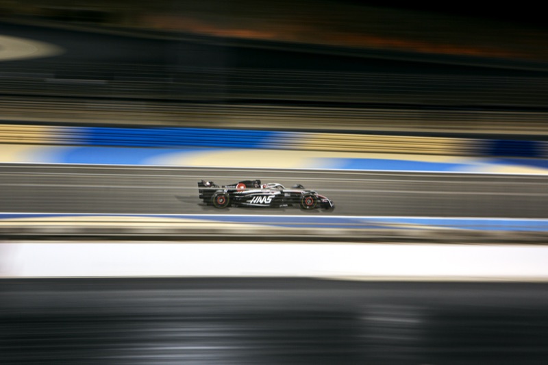 Formula 1 car on track, Bahrain test days